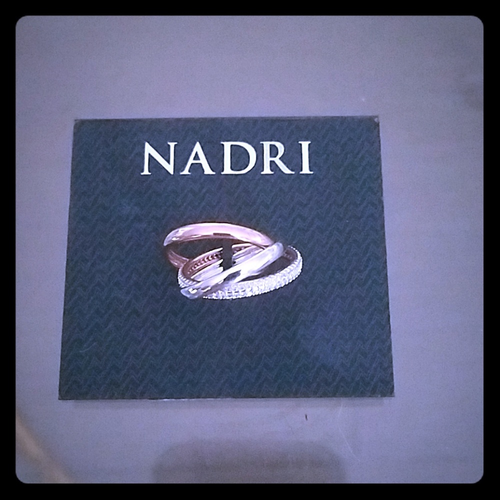 Rose Gold and White Gold 3 ring set